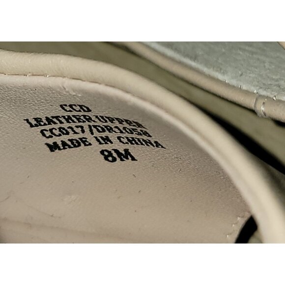 Charles By Charles David Peep Toe Beige Patent Leather Heels Size 8 - Picture 10 of 10